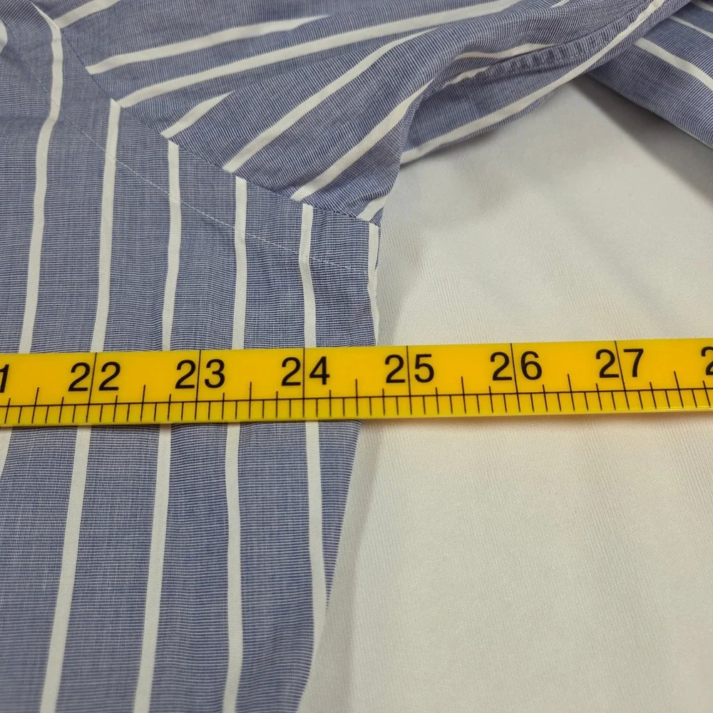 Polo Ralph Lauren Regent Classic Fit Shirt Blue White Stripe Mens 16.5 L 16 1/2